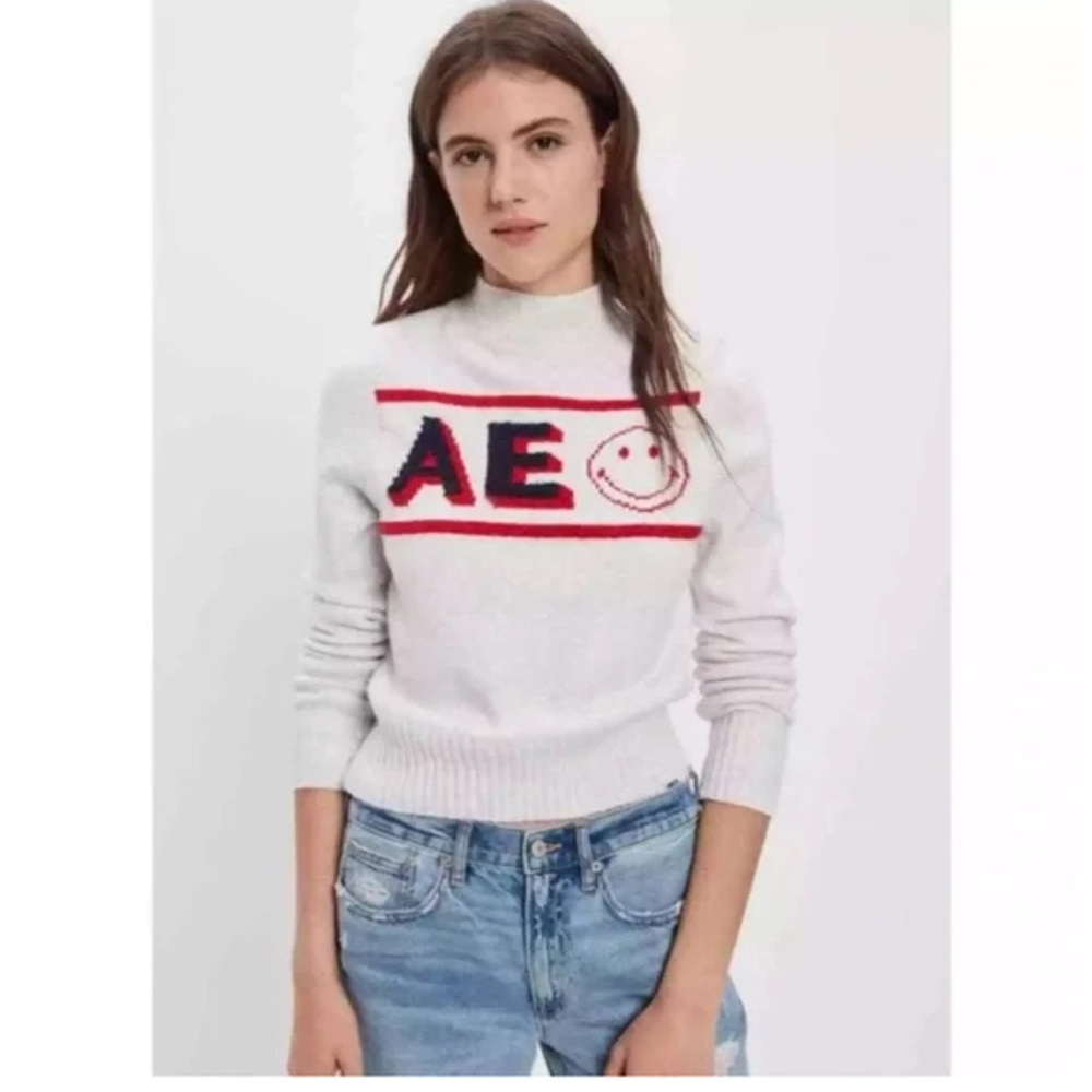 American Eagle Smiley Sweater